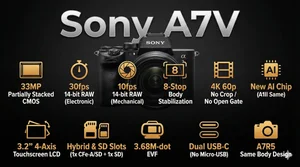 Sony kündigt die Alpha 7 V an: Der neue 33-MP-Hybridstandard