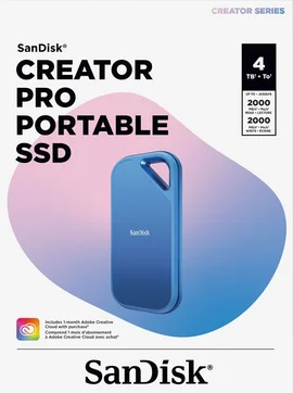 SanDisk Creator Series Pro 4TB Portable SSD - 2